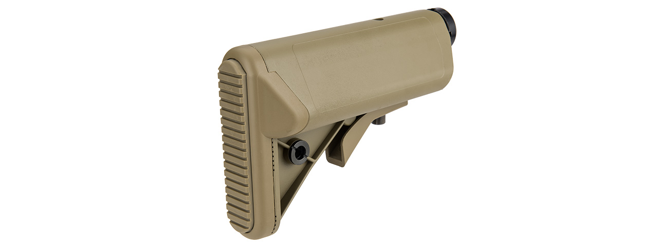 GOLDEN EAGLE RETRACTABLE SOPMOD STOCK W/ BUFFER TUBE (TAN)