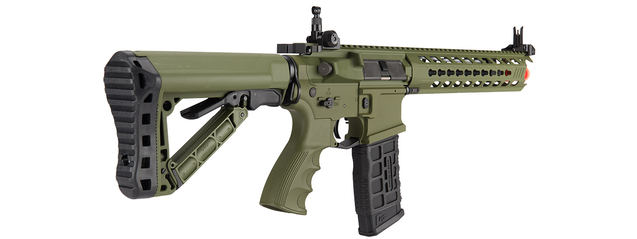 G&G Combat Machine CM16 Predator Airsoft AEG Rifle with KeyMod Rail (Color: Hunter Green) - Click Image to Close