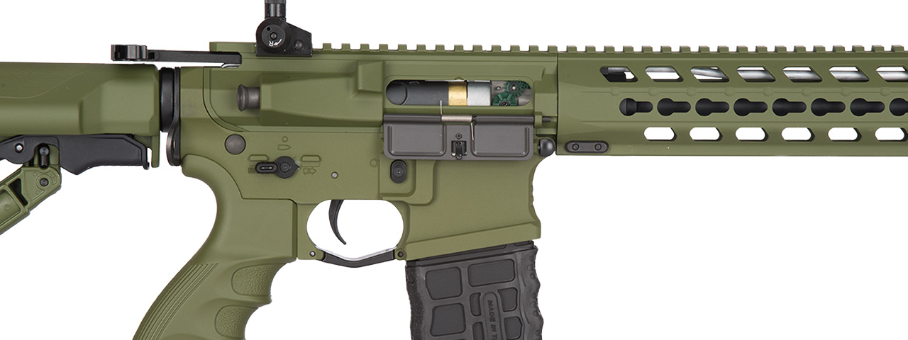 G&G Combat Machine CM16 Predator Airsoft AEG Rifle with KeyMod Rail (Color: Hunter Green)