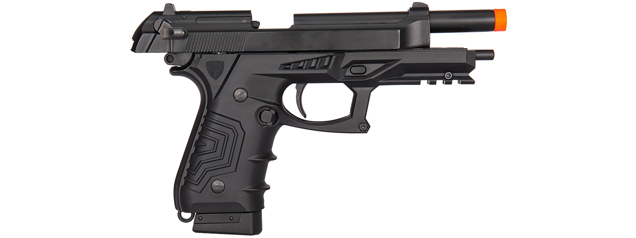 HCA-173BBB HG-173 M92 CO2 BLOWBACK SEMI/FULL AUTO AIRSOFT PISTOL (BLACK)