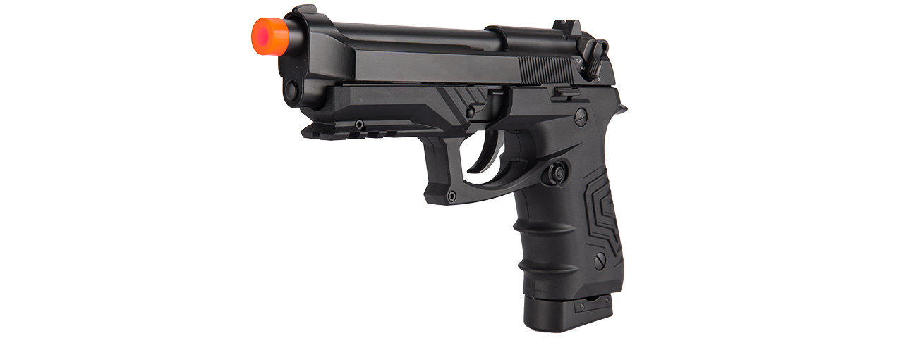 HCA-173BBB HG-173 M92 CO2 BLOWBACK SEMI/FULL AUTO AIRSOFT PISTOL (BLACK)