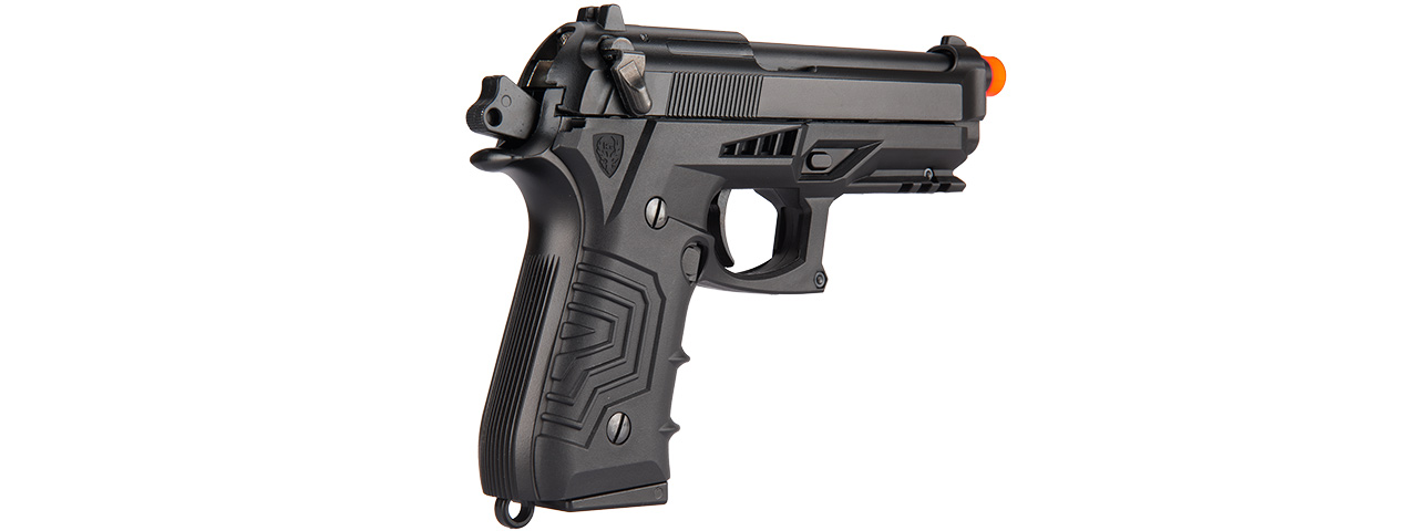 HGC-173BBB HG-173 M92 CO2 BLOWBACK SEMI AUTO AIRSOFT PISTOL (BLACK) - Click Image to Close