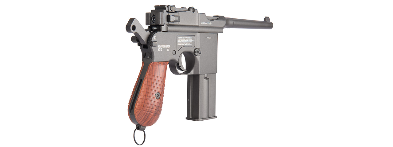 HK-2251807 LEGENDS M712 WWII FULL AUTO METAL AIRGUN PISTOL (BLACK)