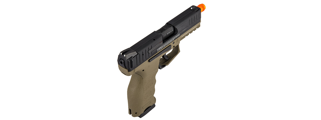 HK-2275025 H&K VP9 Gas Blowback Airsoft Pistol (Dark Earth / Black) - Click Image to Close