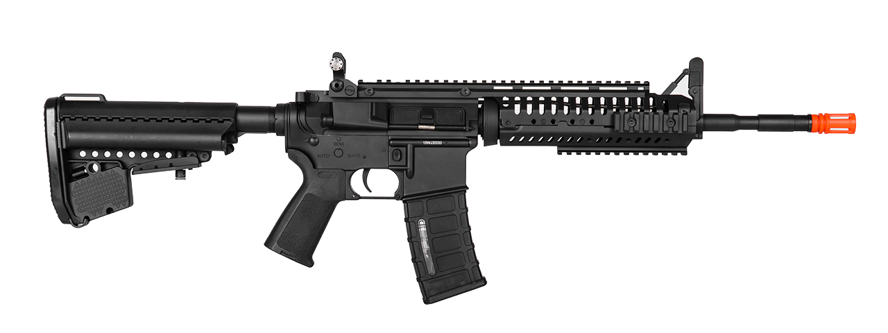 Atlas Custom Works Airsoft M4 Full Metal AEG w/ Customizable RIS - BLACK - Click Image to Close