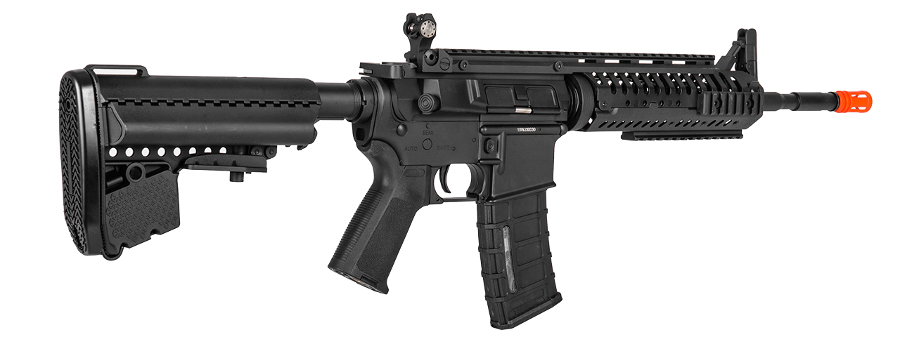 Atlas Custom Works Airsoft M4 Full Metal AEG w/ Customizable RIS - BLACK - Click Image to Close