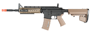 Atlas Custom Works Full Metal M4 Airsoft AEG w/ Customizable RIS (Color: Black / Tan)