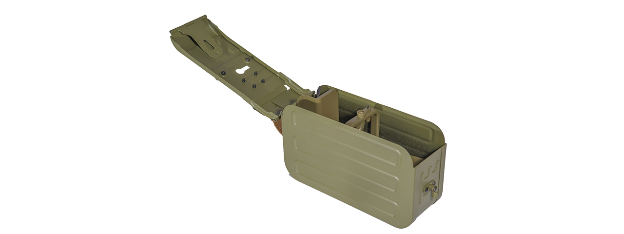 Atlas Custom Works Airsoft 5000rd Steel PKM HMG Automatic Winding Box Magazine - Click Image to Close