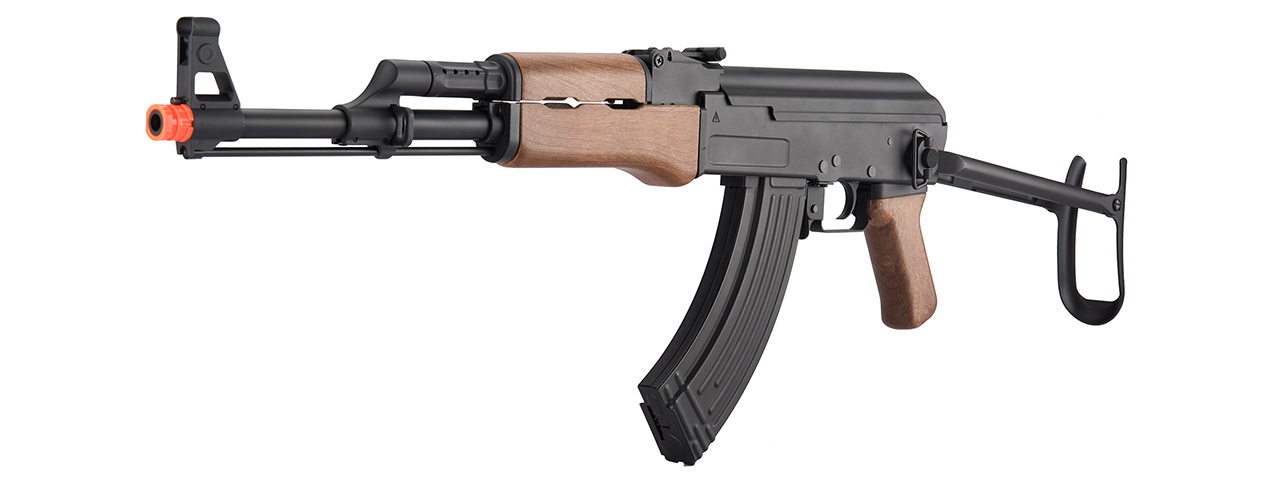 JG0507T FULL METAL AK-47 FAUX WOOD METAL GEARBOX AEG RIFLE (BLACK)