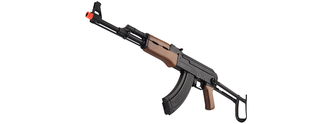 JG0507T FULL METAL AK-47 FAUX WOOD METAL GEARBOX AEG RIFLE (BLACK) - Click Image to Close