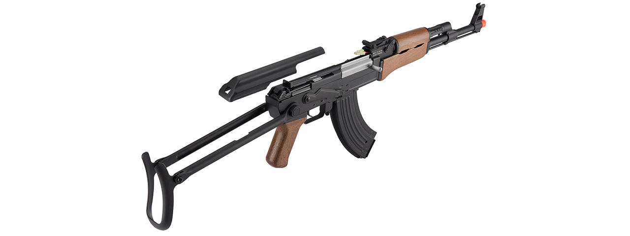 JG0507T FULL METAL AK-47 FAUX WOOD METAL GEARBOX AEG RIFLE (BLACK)