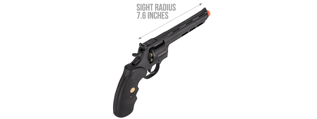 KA-PG-01-C1-L PYTHON 6" .357 MAGNUM CO2 REVOLVER (BLACK)