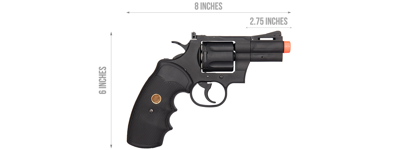 KA-PG-01-C1-S PYTHON 2.5" .357 MAGNUM CO2 REVOLVER (BLACK)