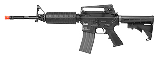 KWA Full Metal PTR LM4 Airsoft Gas Blowback Rifle (Color: Black)