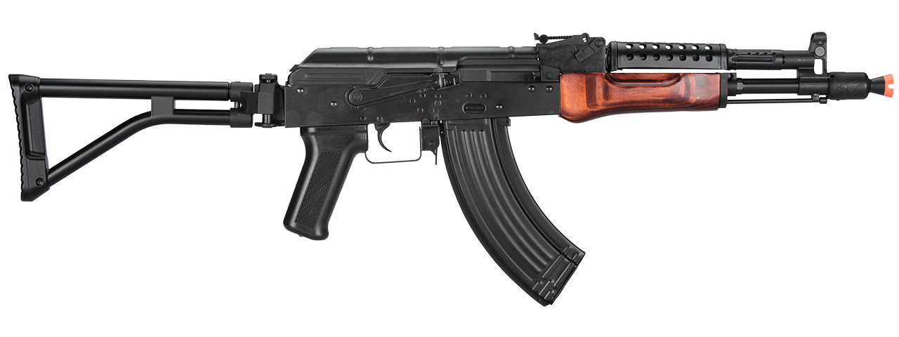 LCT G04 AK47 NV AEG Soviet Replica with Real Wood Handguard (Color: Black & Wood) - Click Image to Close