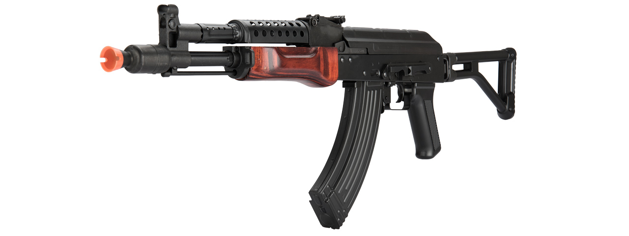 LCT G04 AK47 NV AEG Soviet Replica with Real Wood Handguard (Color: Black & Wood) - Click Image to Close