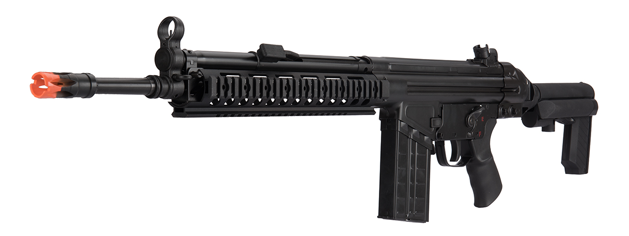 LCT LC-3AR-AEG LC-3 AR AIRSOFT AEG W/ RIS HANDRAIL AND AR STOCK (COLOR: BLACK) - Click Image to Close