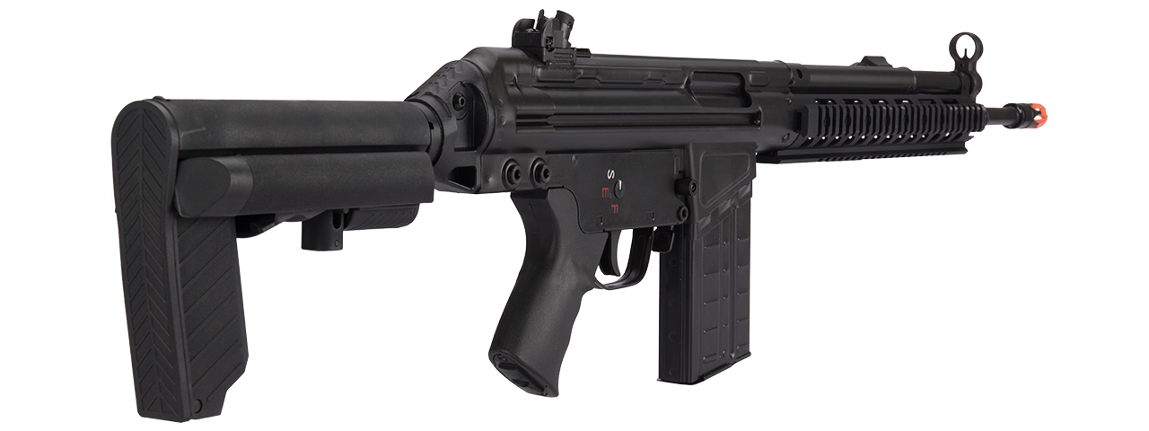 LCT LC-3AR-AEG LC-3 AR AIRSOFT AEG W/ RIS HANDRAIL AND AR STOCK (COLOR: BLACK) - Click Image to Close