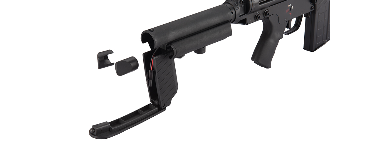 LCT LC-3AR-AEG LC-3 AR AIRSOFT AEG W/ RIS HANDRAIL AND AR STOCK (COLOR: BLACK)