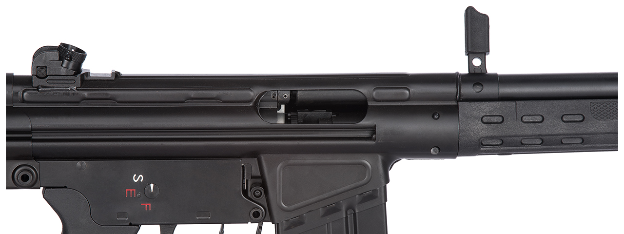 LCT LC-3AR-AEG LC-3 AR AIRSOFT AEG W/ RIS HANDRAIL AND AR STOCK (COLOR: BLACK) - Click Image to Close