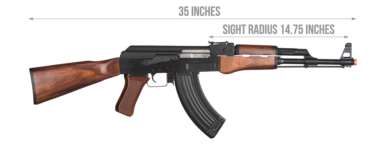 LCT-LCK47-AEG LCK47 Full Metal Airsoft AK47 Series AEG w/ Real Wood - Click Image to Close