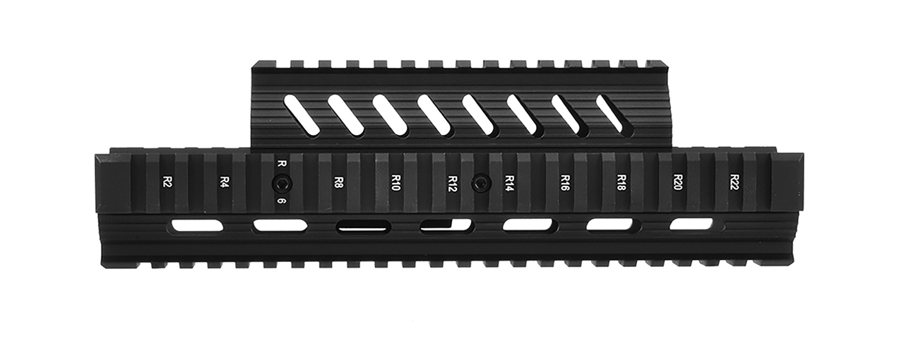 LCT AIRSOFT AK AEG QUAD RAIL PICATINNY RIS HANDGUARD - BLACK - Click Image to Close