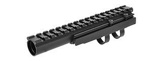 LCT AIRSOFT AK SERIES AEG 20MM FORWARD OPTICAL RAIL SYSTEM - BLACK