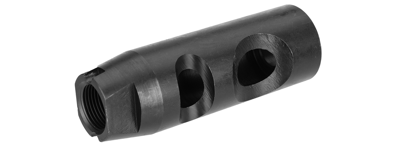 LCT AIRSOFT AK SERIES AEG AMD-65 STYLE FLASH HIDER - 14MM CCW - Click Image to Close