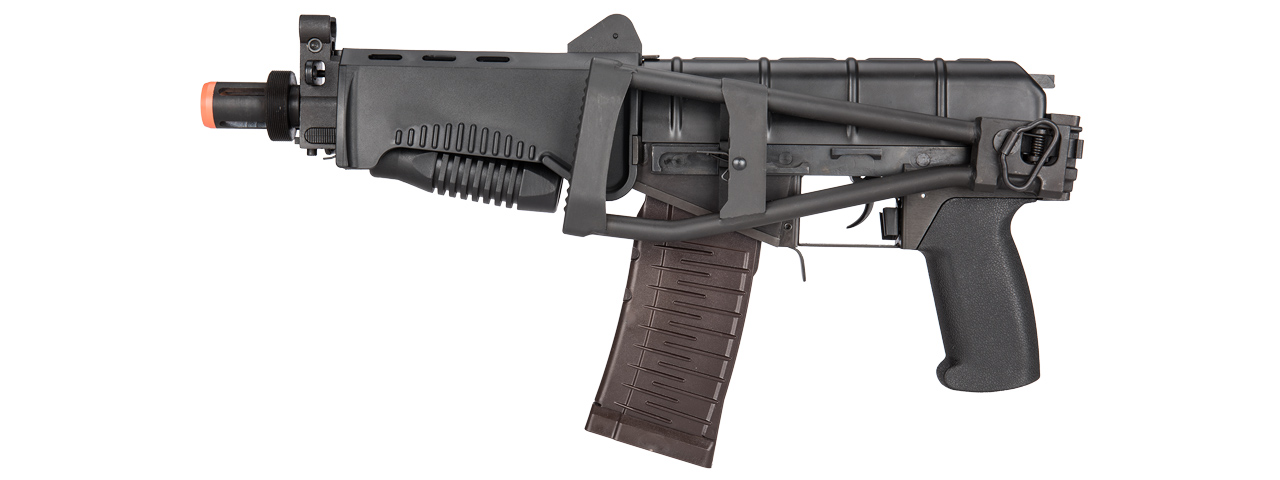 LCT Airsoft SR-3M VIKHR Assault Rifle AEG w/ Foldable Foregrip (Black)