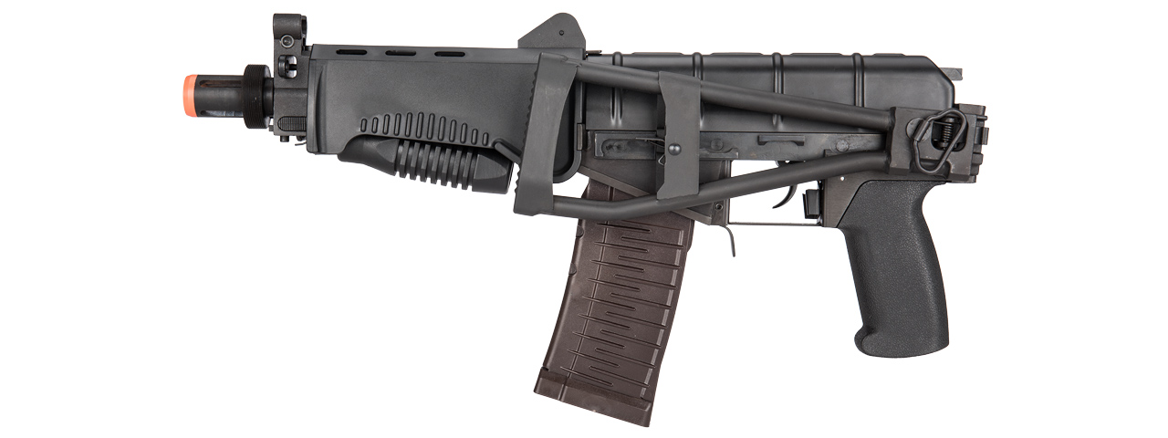 LCT Airsoft SR-3M VIKHR Assault Rifle AEG w/ Foldable Foregrip (Black) - Click Image to Close