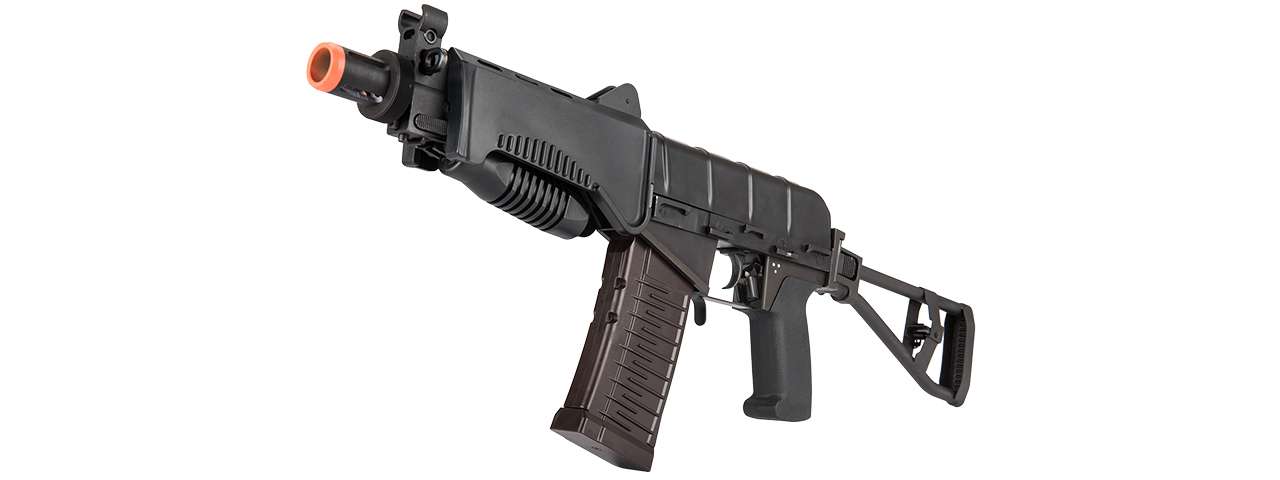 LCT Airsoft SR-3M VIKHR Assault Rifle AEG w/ Foldable Foregrip (Black)