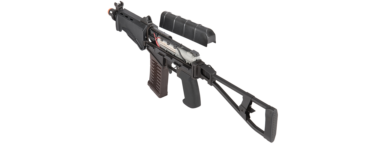 LCT Airsoft SR-3M VIKHR Assault Rifle AEG w/ Foldable Foregrip (Black)