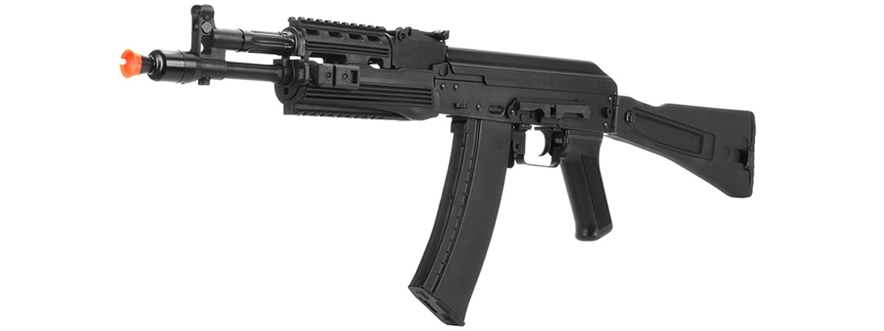 LCT Airsoft AK-102 Assault Rifle AEG w/ Folding Stock (Black) - Click Image to Close