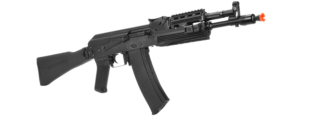 LCT Airsoft AK-102 Assault Rifle AEG w/ Folding Stock (Black) - Click Image to Close