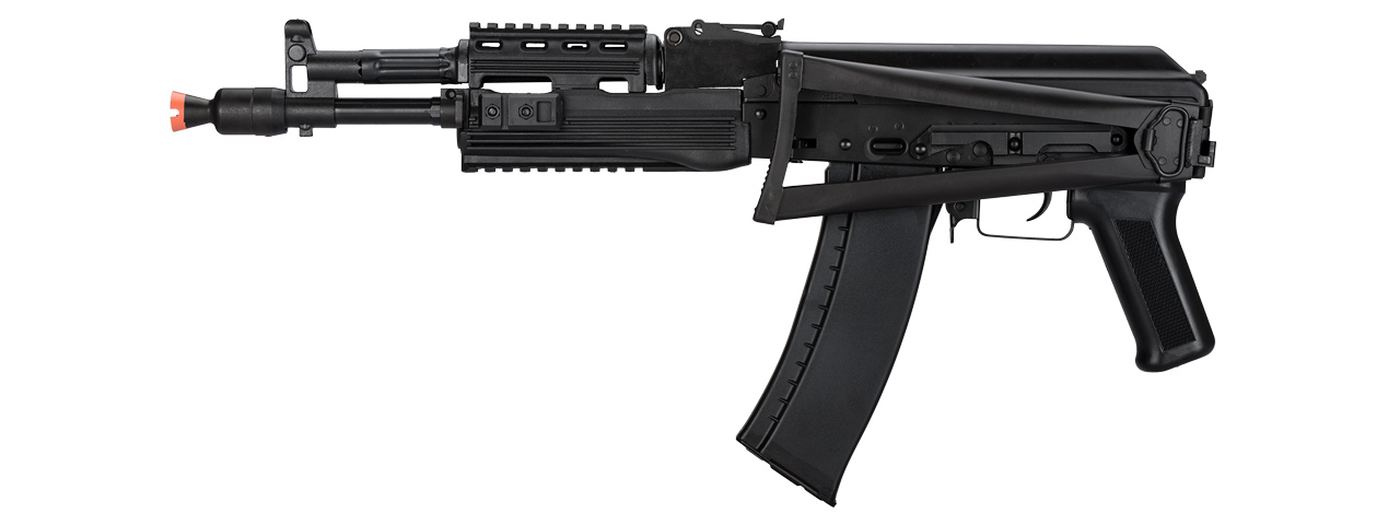 LCT Airsoft AK-105 Assault Rifle AEG W/ Folding Stock (Black) - Click Image to Close