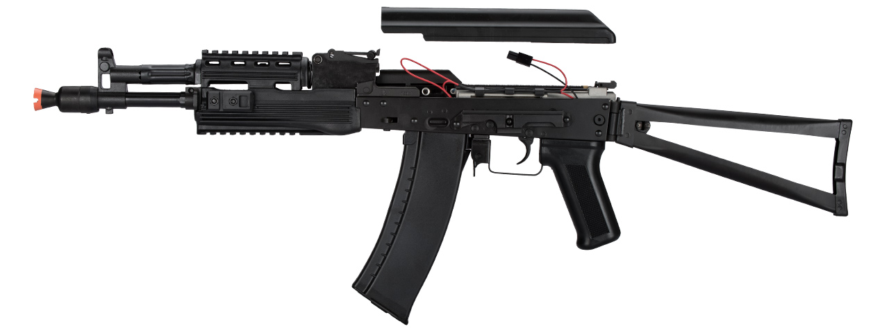 LCT Airsoft AK-105 Assault Rifle AEG W/ Folding Stock (Black) - Click Image to Close