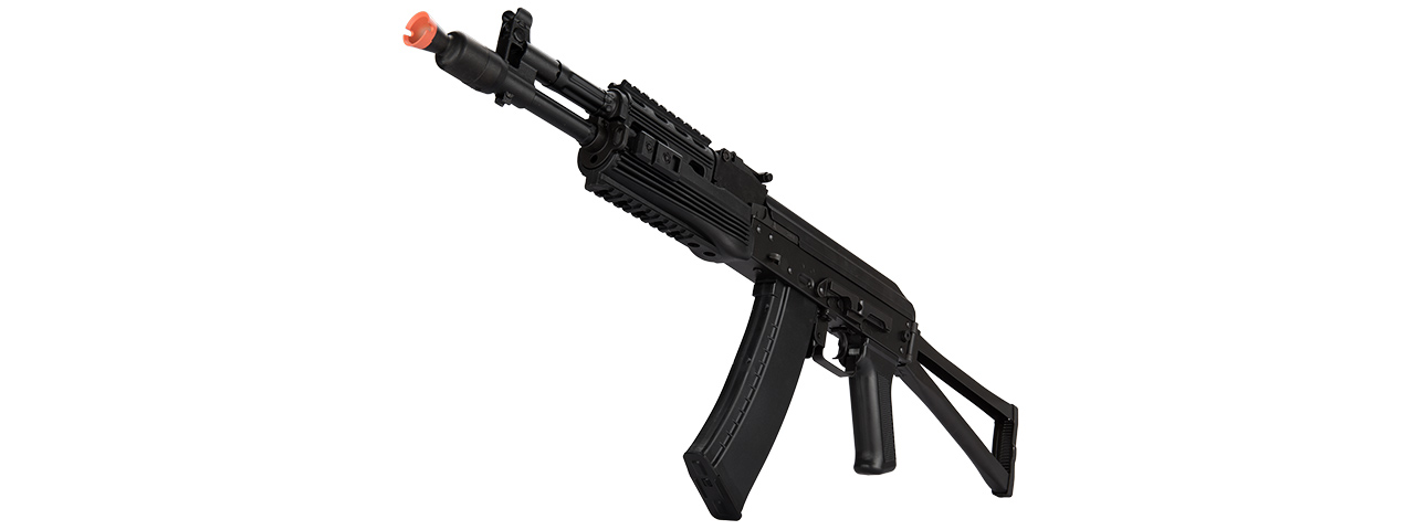 LCT Airsoft AK-105 Assault Rifle AEG W/ Folding Stock (Black) - Click Image to Close