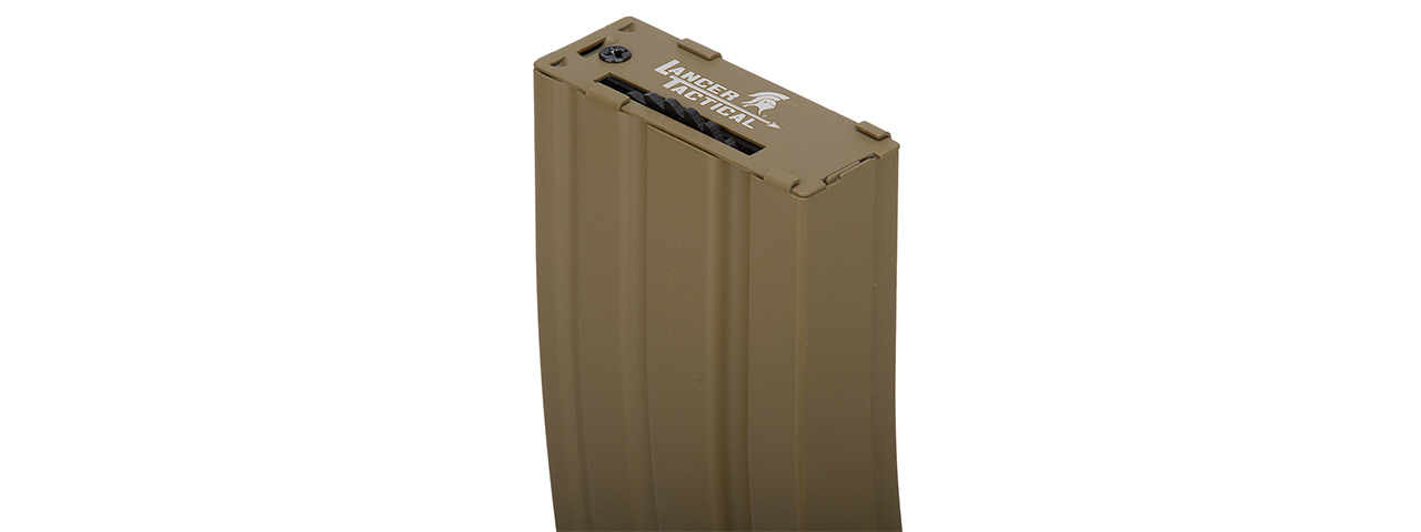 LT-01T-MAG-G2X5 HIGH CAPACITY 300RD METAL AEG GEN 2 MAGAZINE, SET OF 5 (TAN) - Click Image to Close