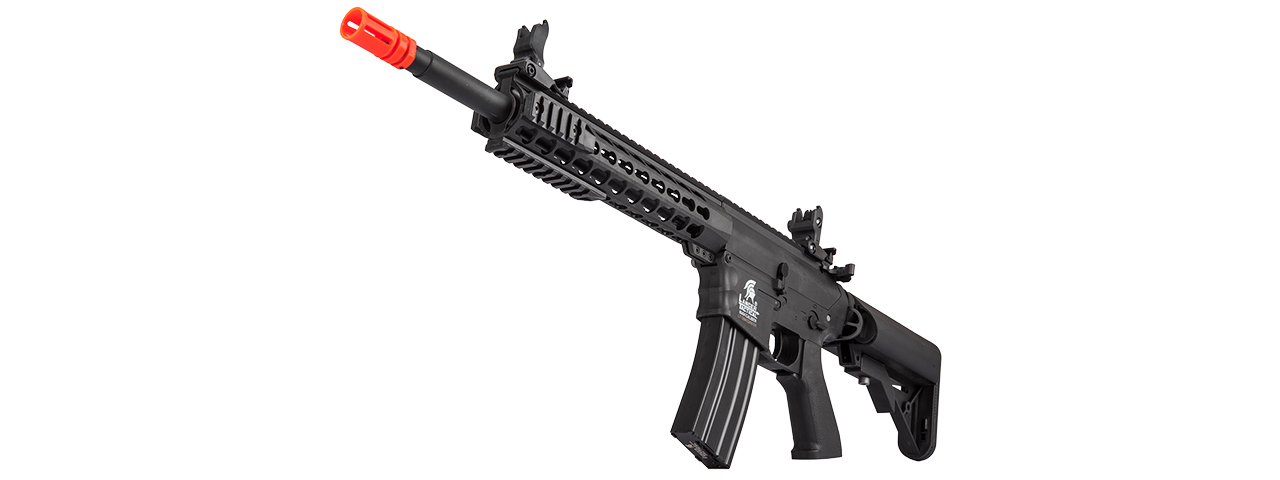 Lancer Tactical Low FPS Gen 2 10" KeyMod M4 Evo Airsoft AEG Rifle (Color: Black) - Click Image to Close