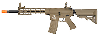 Lancer Tactical Low FPS Gen 2 10" KeyMod M4 Evo Airsoft AEG Rifle (Color: Tan)