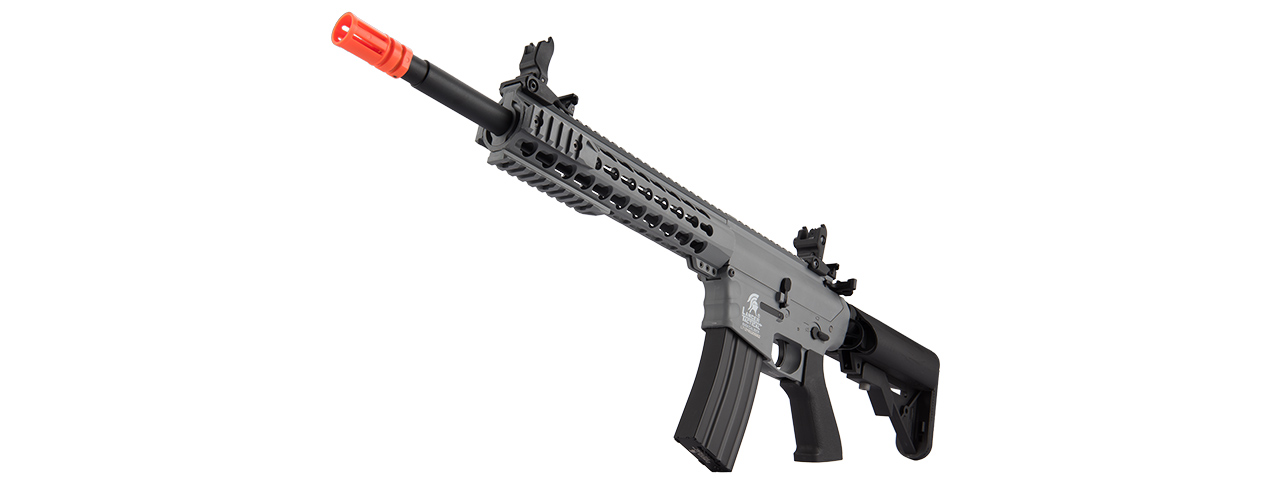 Lancer Tactical Gen 2 10" KeyMod M4 Evo Airsoft AEG Rifle - Gray (Battery and Charger Included) - Click Image to Close