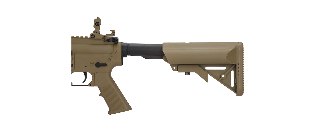 Lancer Tactical Low FPS Gen 2 M4 SD Carbine Airsoft AEG Rifle with Mock Suppressor (Color: Tan)