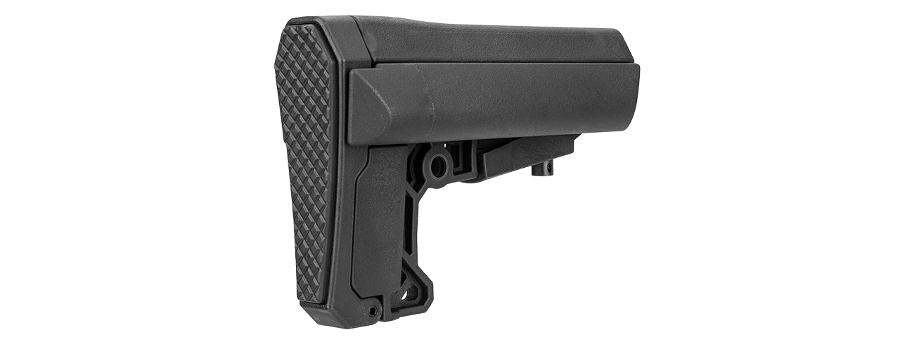 LT-18STOCK RETRACTABLE LT-18 STOCK FOR M4 AIRSOFT AEGS (BLACK) - Click Image to Close