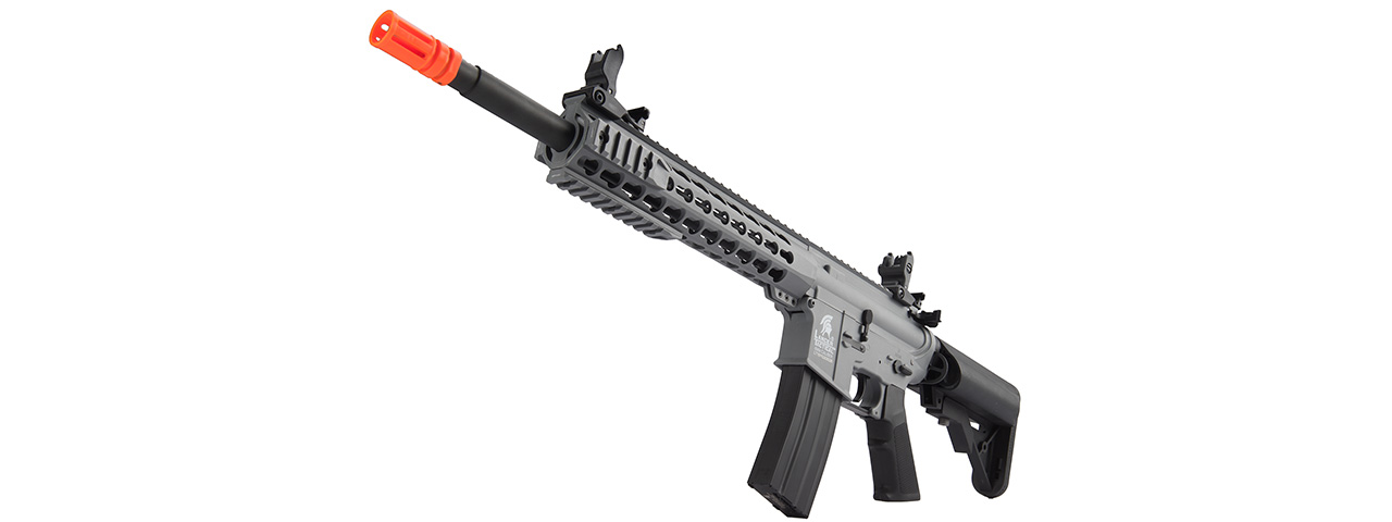 Lancer Tactical Gen 2 10" Keymod M4 Carbine Airsoft AEG Rifle (Color: Gray) - Click Image to Close