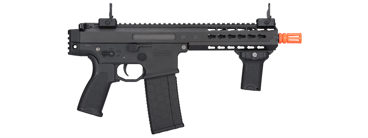 LT-200BCL WARLORD 8" INCH TYPE C METAL AEG AIRSOFT SMG, LOW FPS VERSION (BK)
