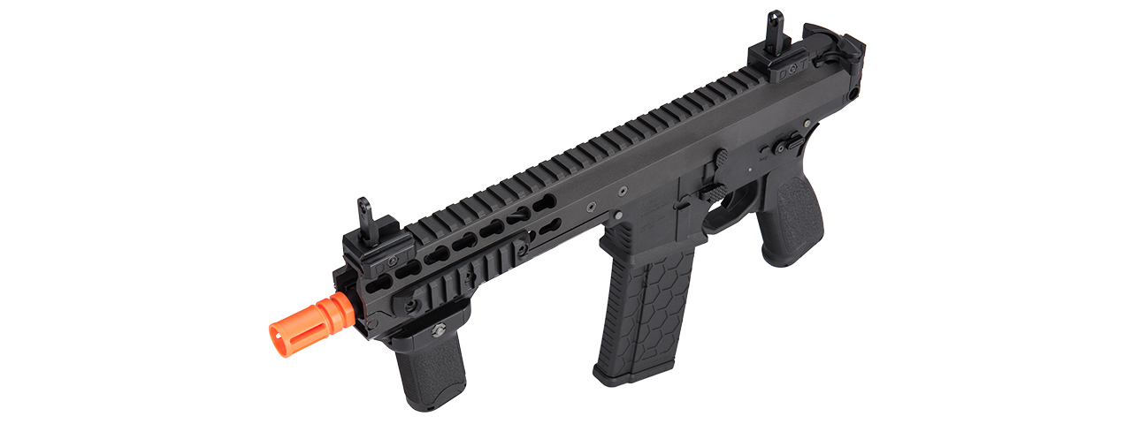 LT-200BCL WARLORD 8" INCH TYPE C METAL AEG AIRSOFT SMG, LOW FPS VERSION (BK) - Click Image to Close