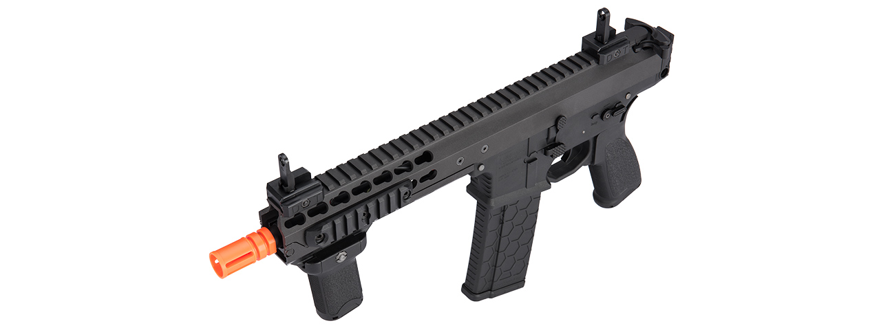 LT-200BCL WARLORD 8" INCH TYPE C METAL AEG AIRSOFT SMG, LOW FPS VERSION (BK)