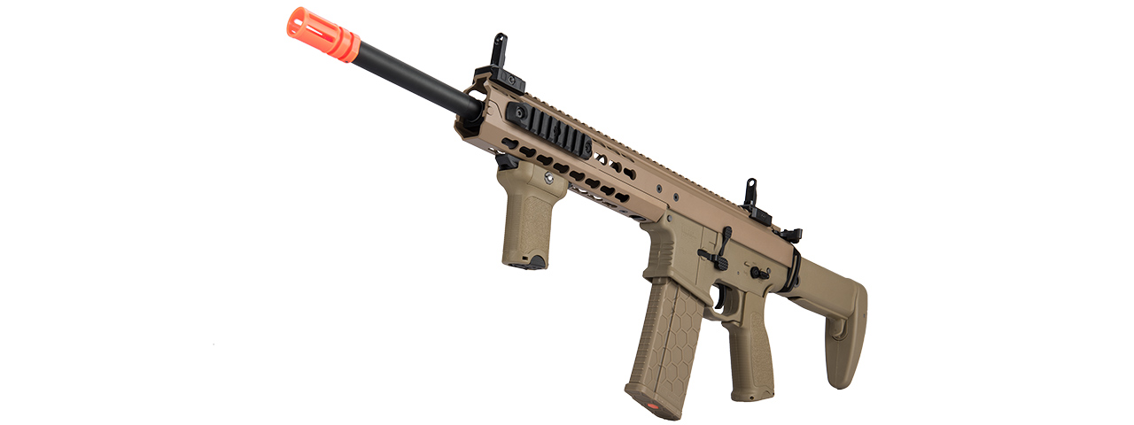 LT-201TA WARLORD 10.5" AEG TYPE A CARBINE AIRSOFT RIFLE (DARK EARTH) - Click Image to Close