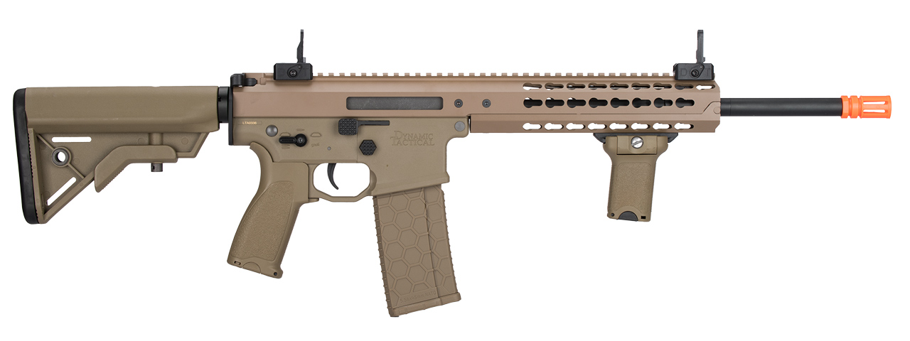 LT-201TBL WARLORD 10.5" AEG TYPE B CARBINE AIRSOFT RIFLE, LOW FPS VERSION (DE) - Click Image to Close