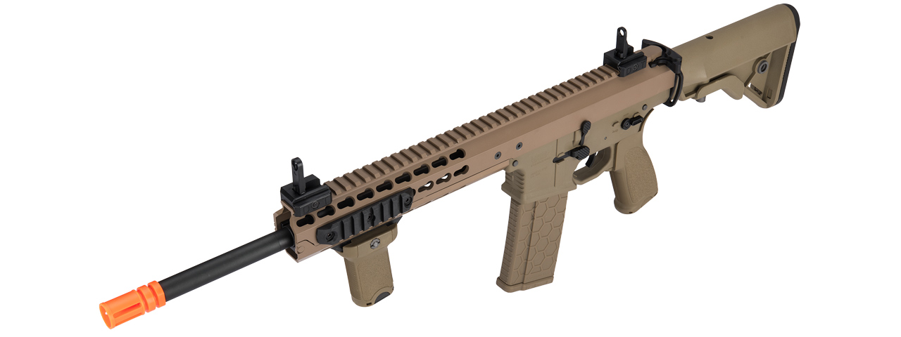 LT-201TB WARLORD 10.5" AEG TYPE B CARBINE AIRSOFT RIFLE (DARK EARTH) - Click Image to Close